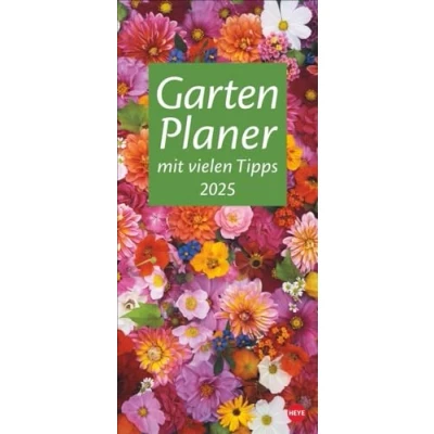 Abbildung von Gartenplaner 2025: Wandplaner mit 12 wunderschönen Naturfotos. Farbenprächtiger Foto Kalender zum Eintragen. Praktischer Terminkalender für die Wand. 16 x 34,7 cm.