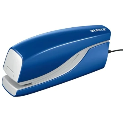 Abbildung von Leitz Elektrisches Büroheftgerät für 10 Blatt, Netzbetrieb, Inkl. Heftklammern, Blau, NeXXt Serie, 55320035