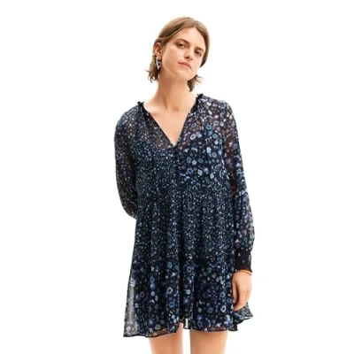 Abbildung von Desigual Duque Freizeitkleid, Damen, Größe: Medium, Blue