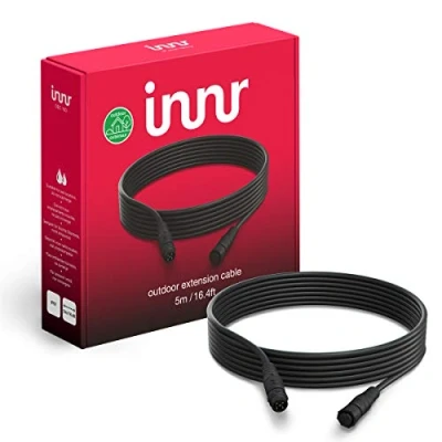 Abbildung von Innr Outdoor Extension Cable, 5 Meter Kabel, IP65, Weatherproof (Erweiterung, benötigt kompletten Satz) 5m Verlängerung, OEC 150