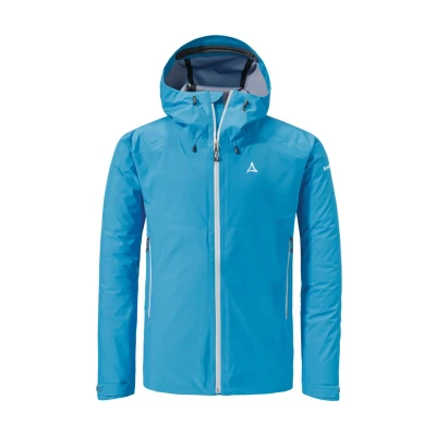 Abbildung von Schöffel Hiking Style Cascata Regenjacke / wasserabweisende Jacke, Herren, Größe: 52, Blau