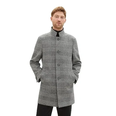 Abbildung von TOM Tailor Kurzmantel, Herren, Größe: XL, Ecru black houndstooth