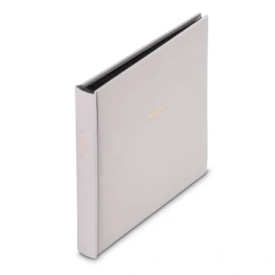Abbildung von Hama Fotoalbum »Fotoalbum zum selber Einkleben, Selbstgestalten, 25x25 cm, Grau«, Mit 50 schwarzen Seiten, Kleben, Memories, Goldprägung, universell