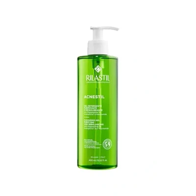 Abbildung von Rilastil Acnestil Reinigungsgel, Klärendes und Ausgleichendes Gel für Mischhaut, Fettige Zu Akne Neigende Haut, 400 ml