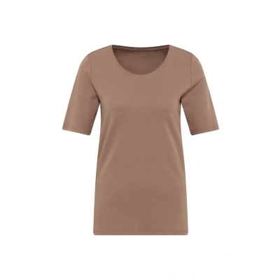 Abbildung von Cecil IN Unifarbe Tshirt basic, Damen, Größe: XXL, Braun