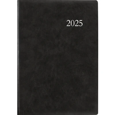 Abbildung von Zettler Buchkalender 2025 anthrazit, 21x29,7cm, Taschenkalender mit 416 Seiten im wattiertem Kunststoffeinband, 1 Tag auf Seite, Tages und Wochenzählung, Fadenbindung deutsches Kalendarium