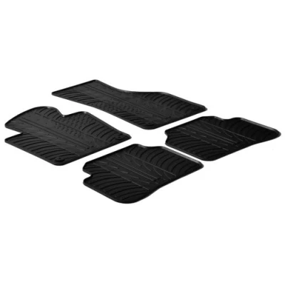 Abbildung von Gledring 0073 Fußmattensatz Gummi vorne und hinten 4 schwarz 750mm 550mm VOLKSWAGEN: Passat B7 Variant, Alltrack