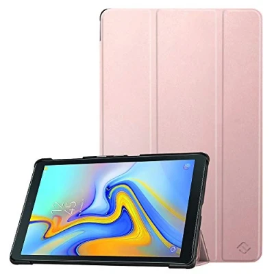 Abbildung von Fintie Hülle für Samsung Galaxy Tab A 10.5 2018 Ultra Schlank Superleicht Schutzhülle mit Auto Schlaf/Wach Funktion Zoll SM T590/T595 Tablet PC, Roségold