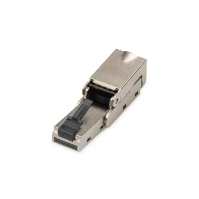 Abbildung von DIGITUS DN 93636 Netzwerkstecker Cat 6A 360 Geschirmt Biegbar RJ45 Feldstecker Cat6A 500 MHz 10GBase T 10 Gbit/s AWG 27/7 bis 22/1