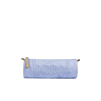 Abbildung von Baagl Rund Federmäppchen für Jungen Teenager Schulmäppchen Schreibwaren Schulsachen Federtasche, Kinder Federmappe, Etui Schule (Lilac)