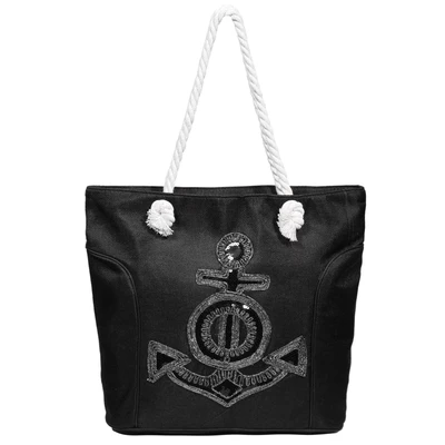 Abbildung von Damen Handtasche aus Textil, Ankermotiv