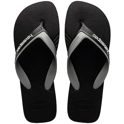 Abbildung von Havaianas Dual, Flip Flop Men, Black Steel Grey, 7.5/8 UK
