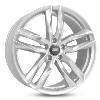 Abbildung von MAM 5 loch 20Zoll 112mm Alufelge RS3 Brillantsilber lackiert MAMRS38520511245SL Felge