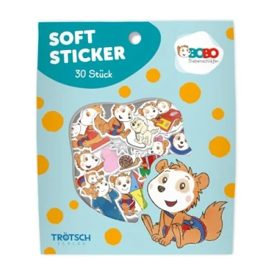 Abbildung von Trötsch Bobo Siebenschläfer Soft Sticker: Aufkleber zum Verzieren und Verschenken