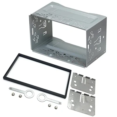 Abbildung von Sound Way 2 DIN Autoradio Radioblende Radiorahmen mit Universal Metallisch Dashboard, Schlüssel
