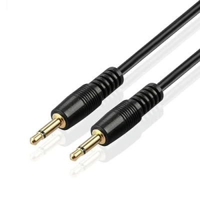 Abbildung von TNP Klinkenkabel, 3,5 mm Klinkenstecker, Mono Audio Kabel, 5m, Aux Klinke auf für Pre Amp, Power Amplifier, 12V Trigger schwarz