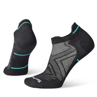 Abbildung von Smartwool RUN ZERO Cushion LOW Ankle Füßlinge, Größe: 42 45, Black