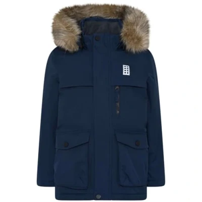 Abbildung von Lego Wear Jungen drenge Tec vinterjakke parka eksklusiv serie 100% vandtæt, vindtæt, åndbar, varm Jacke, Dunkle Navy, 116 EU