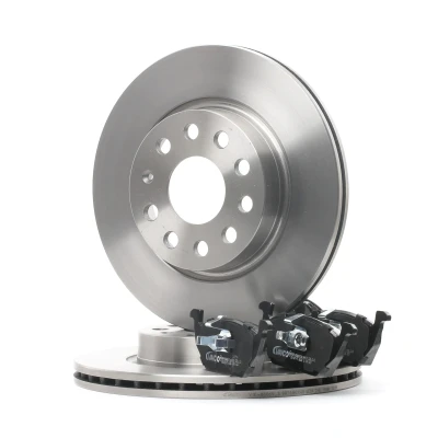 Abbildung von VAICO V10 90003 Bremsscheiben und beläge Vorderachse Belüftet EXPERT KITS + inkl. Verschleißwarnkontakt VOLKSWAGEN: Golf 6, 5, Caddy 3