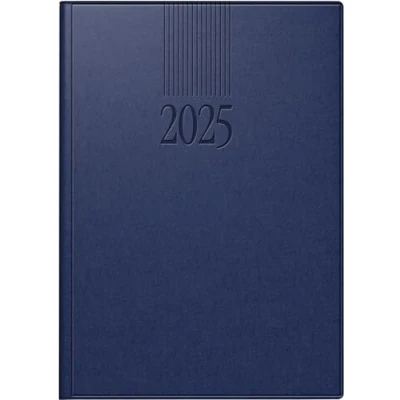 Abbildung von rido/idé Buchkalender Modell ROMA 1 (2025), Seite = Tag, A5, 416 Seiten, Balacron Einband, dunkelblau