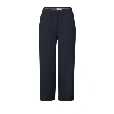 Abbildung von CECIL Damen B378995 Wide Leg Jersey Hose, Universal Blue, XXL / 24L