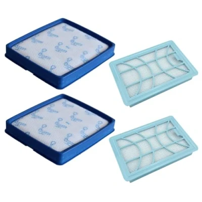 Abbildung von 2x Trade Shop Filter Set (Motorfilter + HEPA Abluftfilter) kompatibel mit Philips PowerPro Expert FC9741 FC9742 FC9743 FC9744 FC9745 FC9746 FC9747