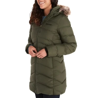 Abbildung von Marmot Damen Wm&#039;s Montreal Coat, Leichte Daunenjacke, wasserdichter Daunenparka, warmer Wintermantel, regendichte Winterjacke, winddichte Funktionsjacke mit Kapuze, Nori, M