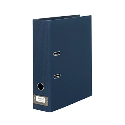 Abbildung von Rössler Papier 1317452908 S.O.H.O. Ordner DIN A4 mit Einsteckschild, Rückenbreite 80 mm, navy, 1 Stück