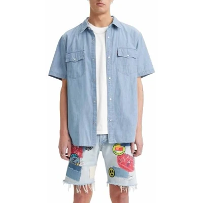 Abbildung von Levi&#039;s SS Western New Hemd, Herren, Größe: Medium, hyde chambray