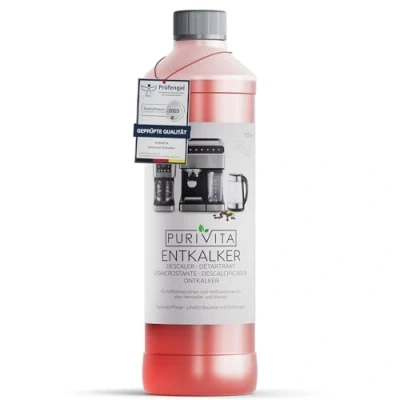 Abbildung von PURIVITA Universal Entkalker Kaffeevollautomat (2x 750ml) Kaffeemaschine für ALLE gängigen Marken 2 Flaschen
