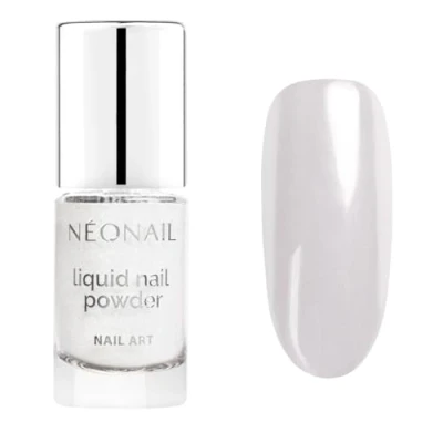 Abbildung von NEONAIL Liquid Nail Powder Chrome 01 Flüssiger Nagelpuder Glitzer Nägel Puder Art Nageldesign Zubehör Glitter Chrom Silber 6,5 ml