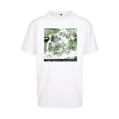 Abbildung von Upscale by Mister Tee RAGE Against THE Machine Oversize Tshirt print, Herren, Größe: Medium, White