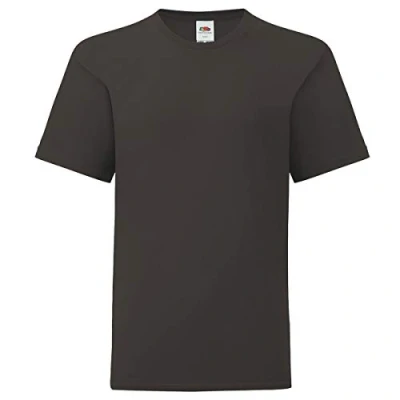 Abbildung von Fruit of the Loom Kids Iconic T Shirt Größe 104 164, Farbe:Graphit, Größe:152