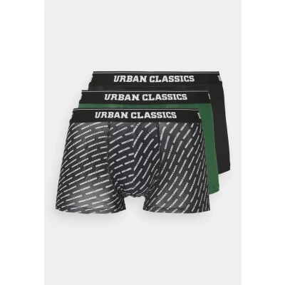 Abbildung von Urban Classics Boxer Shorts 3 PACK Panties darkgreen/black, Herren, Größe: XL, Darkgreen/black