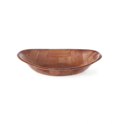 Abbildung von HENDI Brotschale oval Ø 19,5 x 14 cm Holz lackiert, Pitaschale
