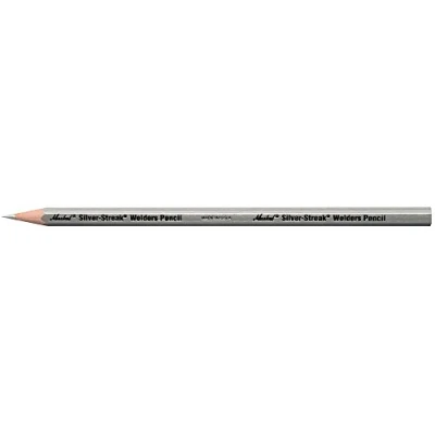 Abbildung von Markal 96101 Silver Streak Welders Pencil Bleistift, silberfarbene Mine, 12er Packung
