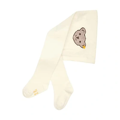 Abbildung von Steiff Unisex Baby Basic einfarbig Strumpfhosen GOTS, Cloud Dancer, 56