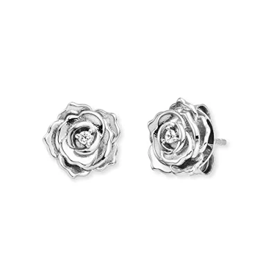 Abbildung von Engelsrufer Damen Ohrstecker Rose Garden aus Sterling Silber mit Zirkonia nickelfrei Größe: 10mm
