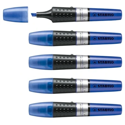 Abbildung von Textmarker STABILO LUMINATOR 5er Pack roayalblau