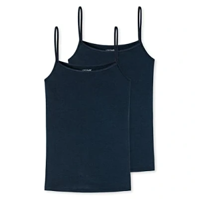 Abbildung von Uncover by Schiesser Damen Spaghettitop 2er Pack (3XL Dunkelblau)