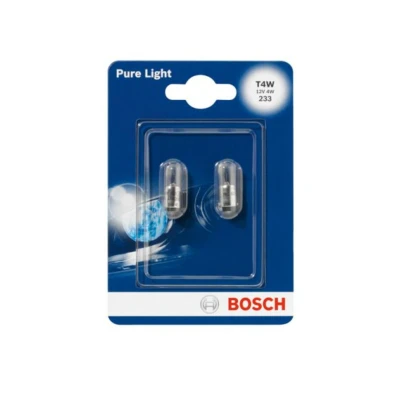 Abbildung von BOSCH 1 987 301 023 Glühlampe 12 4 T4W AUDI: A6 C6 Saloon, C4 A4 B5 Avant, BMW: 3 MERCEDES BENZ: W124 Saloon
