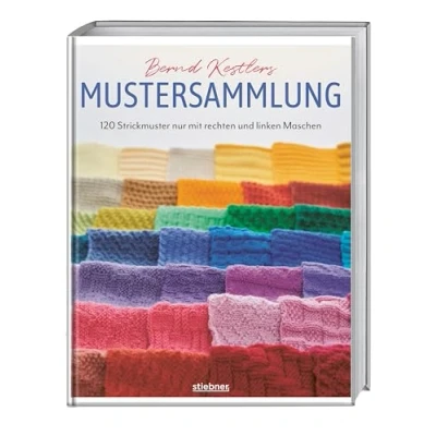 Abbildung von Bernd Kestlers Mustersammlung: 120 Strickmuster nur mit rechten und linken Maschen. Strickanleitungen für Mütze, Schal Co. ausschließlich