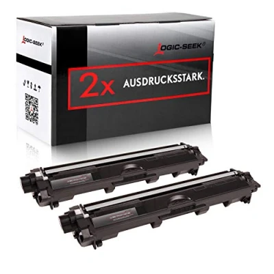 Abbildung von Logic Seek 2 Toner kompatibel für Brother TN 242K HL 3142 3152 3172 CW CDW DCP9017CDW Schwarz je 2.500 Seiten