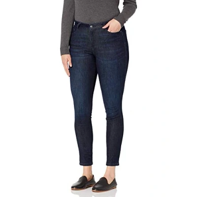Abbildung von Amazon Essentials Damen Kurvige Röhrenjeans Mit Mittelhohem Bund, Dunkle Waschung, 36
