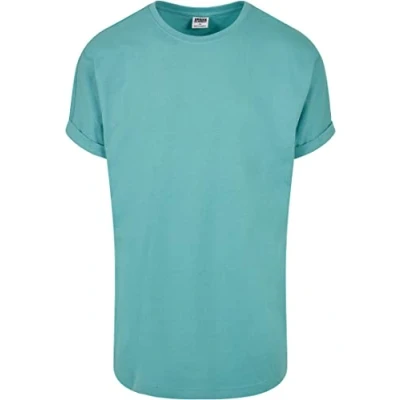 Abbildung von Urban Classics LONG Shaped Turnup Tshirt basic, Herren, Größe: Large, Glass