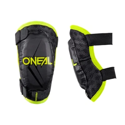 Abbildung von O&#039;NEAL Ellenbogenprotektor Kinder Motocross Enduro Bequeme &amp; dynamische Passform, Verstellbar durch elastische Bänder, Alter 4 9 Jahre Pee Wee Elbow Guard Schwarz Neon Gelb Größe M/L