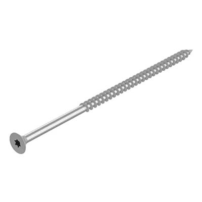 Abbildung von SECCARO Spanplattenschraube 6 x 140 mm, Edelstahl V2A VA A2, Holzschraube mit Teilgewinde, TX/Innensechsrund 50 Stück