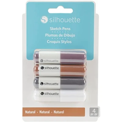 Abbildung von Silhouettes Of America Skizzenstifte, mehrfarbig, 13,97 x 10,16 1,9 cm, 4 Stück (1er Pack)