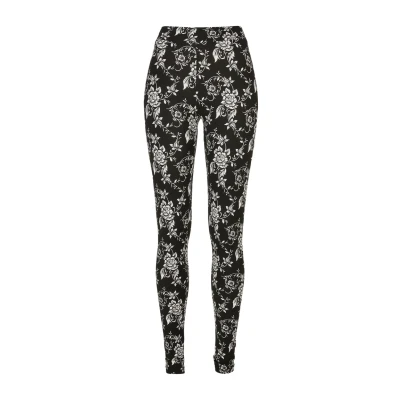Abbildung von Urban Classics SOFT AOP Leggings Hosen, Damen, Größe: Large, Blackrose