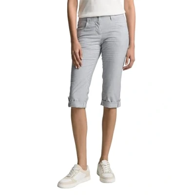 Abbildung von TOM Tailor Capri Shorts, Damen, Größe: 34, Delicate navy white stripe